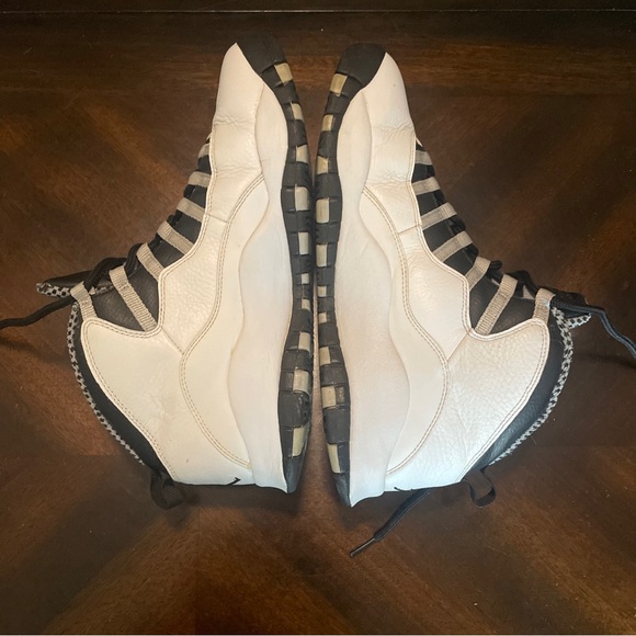 Nike Mens Air Jordan 10 Steel 310805-103 White Basketball Sneakers Size 10.5 - Picture 3 of 8